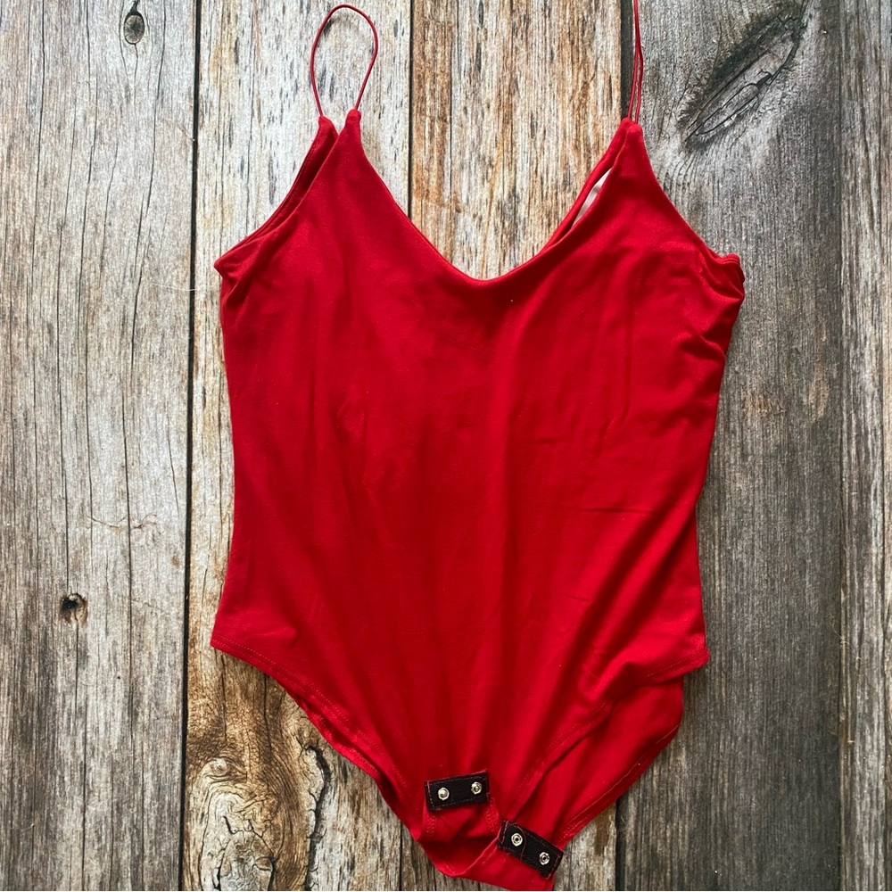 Red bodysuit